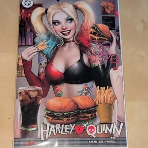 HARLEY QUINN 45 SZERDY EXCLUSIVE DINER TATTOO VARIANT DC COMICS